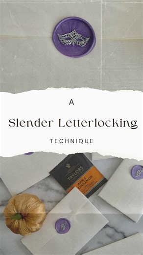Verse & Sip on Instagram: "Another letterlocking technique 💌 #waxseal #letters #snailmail #mail #letterlocking"