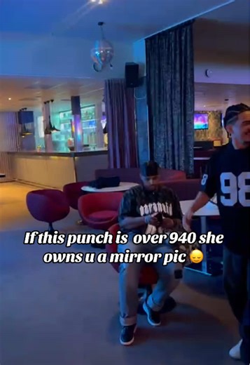 Challenge the Punching Machine to Win a Mirror Pic