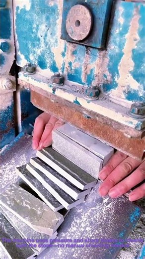 Slate Processing Machine: Cutting Stone Slabs with Industrial Tool
