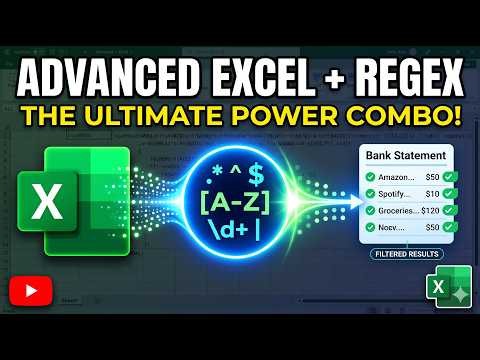 REGEX in Excel - Lesson 4 - Advanced Real World Example