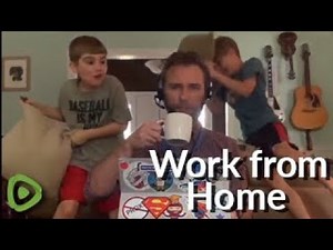 Dad hilariously documents what it's like to work from home during quarantine