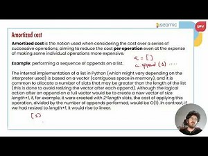 Algorithmic Analysis: instances and amortized cost | 28/34 | UPV