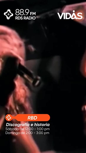Este fin de semana en #Vidas 🎶 Conoce la discografía e historia de RBD 🌟, el fenómeno musical mexicano que marcó a toda una generación con su mezcla de pop, baladas y energía juvenil 🎤✨. Desde Rebelde hasta Sálvame, su música sigue siendo un himno de amistad, sueños y emociones compartidas 🌎💖 🎧 Sintoniza RDS Radio 88.9 FM Música | RDS Radio 88.9 FM