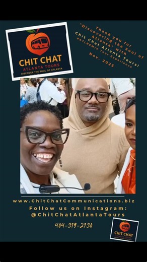Chit Chat Atlanta Tours on Instagram: "Shout out to @bigtiggershow & @rashanali !💙💚 Being in #Atlanta you just never know #WHO? will hop on the next @chitchatatlantatours . WE ARE BUILDING MOMENTUM and soon you will learn why #ChitChatAtlantaTours is a cultural experience like no other... Book your tour today! www.ChitChatCommunications.biz #ATLRemix Tour Experience... #BlackHistoryandCivilRights #RealityATLRestaurant Tour Experience #HBCUCampus Tour #PeachtreeStreet Tour #Custom