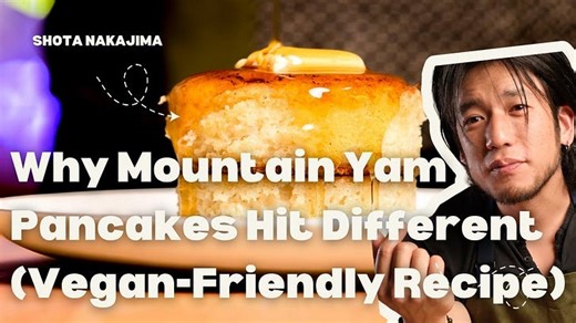 Fluffy Vegan Mountain Yam Pancakes (Egg White Substitute)