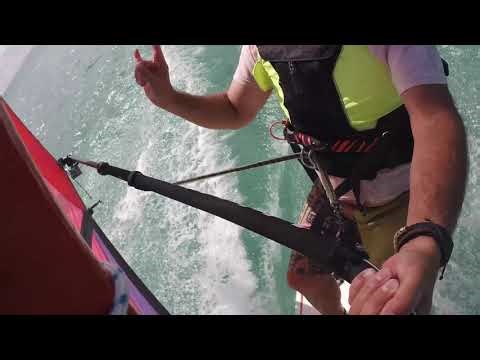 Mistral TakeOff and Neil Pryde RAFCAM World Cup Wave (Bjorn Dunkerbeck signature series) sail