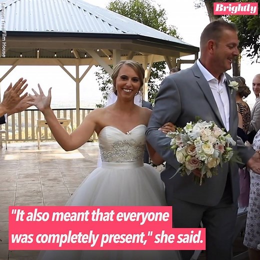 1.7M views · 591 reactions | This bride requested her guests wear blindfolds on her wedding day for a very special reason. https://gma.abc/2AyEqLk | Good Morning America | Facebook