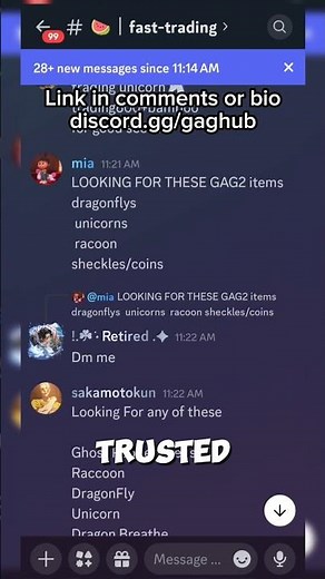 Grow A Garden 2 BEST & Active Trading Discord Server! #growagarden2 #roblox