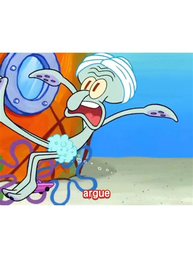 Squidward turns into a baby #cartoon #fpy #funny #music #spongebob