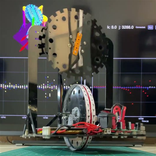 Unicycle With Two Symmetrically Attached Rotors