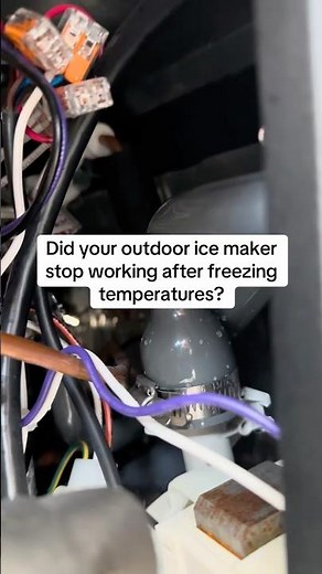 Outdoor True ice maker stopped after a cold night?