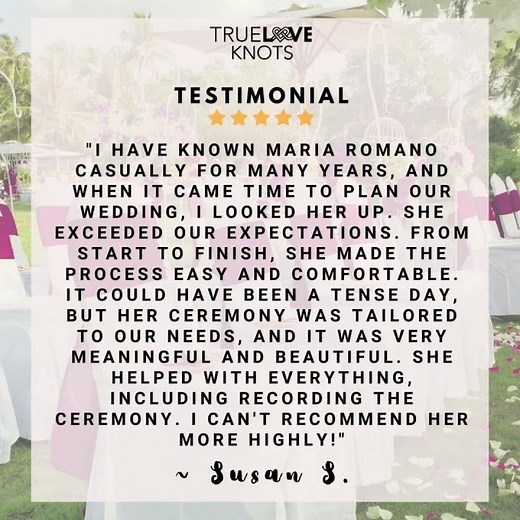 🎉💍Client Testimonial🤵👰