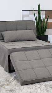 5 comments | That’s cool, but does it turn into a bed?  The Marvel Folding Ottoman Bed is a game changer. Add it to your spare room for overnight guests, or even in the office for post-work naps.  Get yours today while quantities last. 珞 #ottomanbed #sofabedottoman #ottomanstyle #spacesavingfurniture #smallspacesolutions #spareroomideas | Q Living Furniture | Facebook