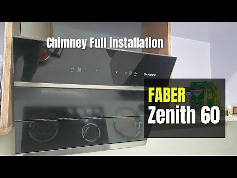 Faber Zenith 60 chimney installation / Faber chimney installation / Faber kichen hood installation