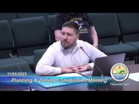 Planning and Zoning Commission Meeting - 11/5/2025 - 6:00 p.m.