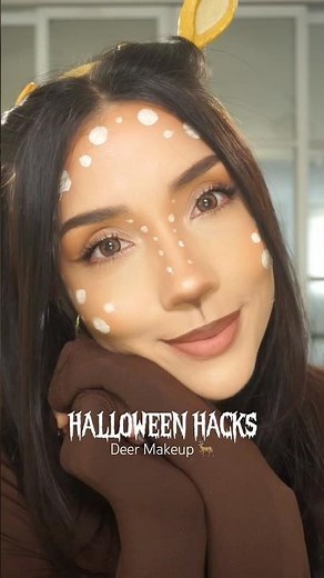 Maquillaje de venado 🦌 #deermakeup #halloween #halloweenhacks #makeup #hacks