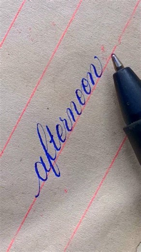 afternoon 😍 attractive handwriting practice using ball pen #handwritingpractice #reelsvideoシ #handwriting #shorts #attractivehandwriting #practice #calligraphy #viral #trending | Attractive Handwriting