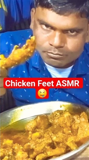 Chicken Feet Eating ASMR 🤤 Crunchy & Spicy Mukbang #shorts