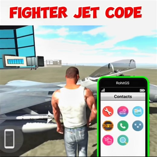 FINALLY FIGHTER JET + HELICARRIER CHEAT CODE #indianbikedriving3d #gta #racingcar