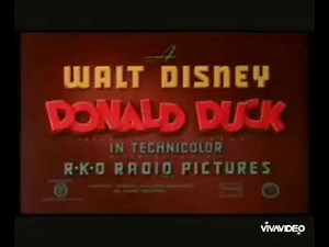 Donald Duck Cartoon Theme Opening 1947 1953 Low Pitch