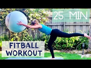 STABILITY BALL WORKOUT for Beginner & Intermediate 🔴⚪🔵