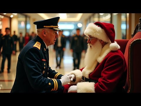 They Mocked the Mall Santa’s Fake Beard — Until the General Saluted Captain Claus
