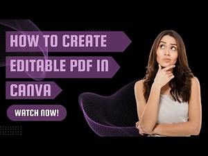 ✅ How to Create an Editable PDF in Canva – Edit PDFs With Ease 📝📄