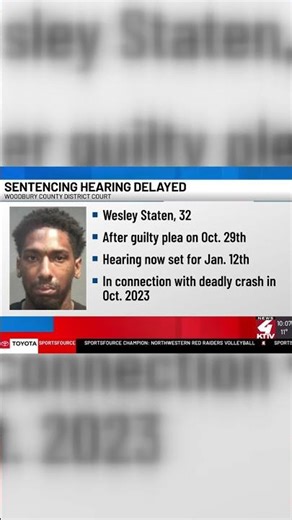 Sentencing hearing set for man charged in 2023 Sioux City crash that killed 2