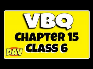 Chapter 15 value based question class 6