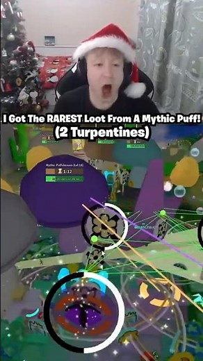 I Got The RAREST Drop 2 Turpentines From A MYTHIC Puffshroom In Bee Swarm Simulator Roblox!