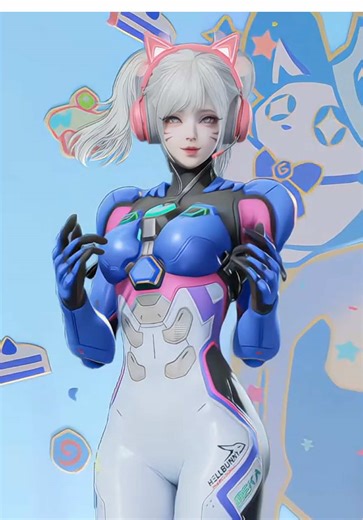 Naraka Bladepoint Meets Overwatch: Feria Shen x DVA
