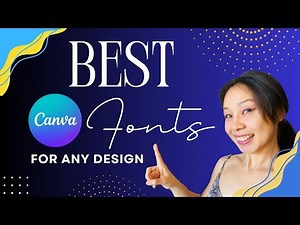 ✨ Best Canva Fonts for Any Design