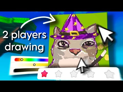 two artists tryhard in roblox drawing games *handcam*