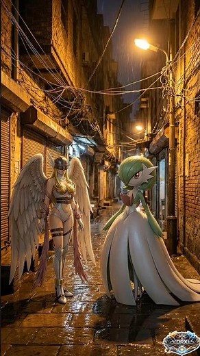Angewomon x Mega Gardevoir Divine Fusion