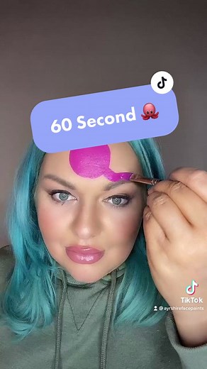 Beginner 60 Second Octopus Face Painting Tutorial