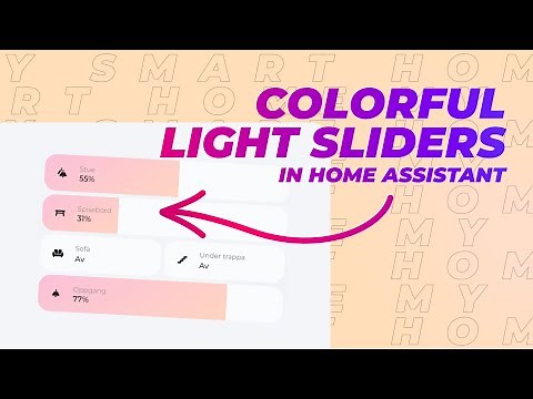 Colorful Light Sliders in Home Assistant