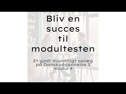 Oplægget til modultesten DU3MO4