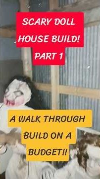 HAUNTED DOLL HOUSE BUILD PART 1 #hauntedhouse #halloween #dollhouse #facade #dollhousedecor