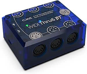 CME WIDI Thru6 BT - 2-in-6-out MIDI Thru/Split with 5-pin DIN and Bluetooth MIDI - future-proof technology, high-speed transfer of all MIDI data, extreme accuracy for all MIDI devices