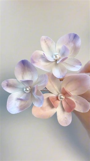 DIY Pink Purple Orchid Hair Clip | Romantic Bridal Hairpiece 🌸