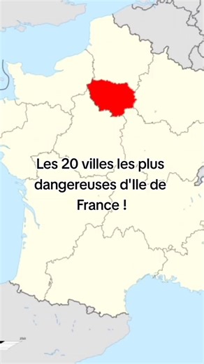 1.3M views · 5.7K reactions | Les 20 villes les plus dangereuses d'Ile de France ! #pourtoi #iledefrance #cite #cite2france | Moti Vation | Facebook
