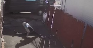 Dancing Amazon driver: Delivery man's moves caught on camera