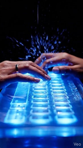 【音フェチ】水面を叩く。Liquid Surface Keyboard ASMR 🌊🎧