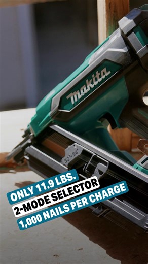The Makita 18V LXT® 30° Clipped Head 3 1/2" Framing Nailer (XNB07) drives full-round head nails into dense engineered lumber with the power of a pneumatic nailer. The XNB07 can drive up to 1,000 framing nails on a single charge of a 18V LXT® 6.0Ah battery (battery sold separately). #makitausa #makitatools #makitalxt | Makita Tools USA