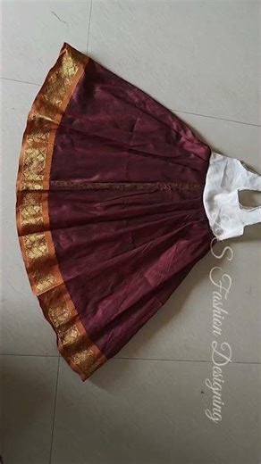 Simple Pattu pavadai sattai cutting | Easy cutting and measurement | kids Pattupavadai sattai design