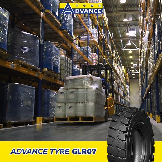 The Advance GLR07 is specially developed for industrial applications, designed to power large forklifts and terminal tractors through demanding operations. Its large, reinforced tread and sidewall deliver excellent traction, stability, and safe performance even on the roughest terrain. With a special rubber compound and an innovative radial carcass structure, the GLR07 is engineered for low wear, extended service life, and maximum reliability — keeping industrial fleets moving shift after shift.
