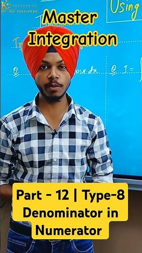 Mastering Integration | Part-12 | Trigonometric Functions Making Denominator in Numerator #maths