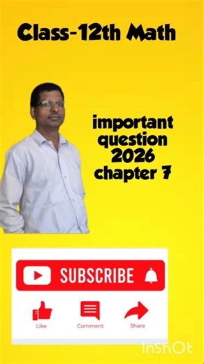 revision important 12th Math chapter 7