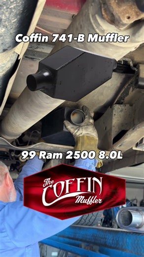 Coffin 741B: deep tone, strong flow, minimal drone.#Coffin741B #Exhaust #CarMods #Muffler