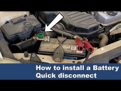 How to Install a Battery Quick Disconnect